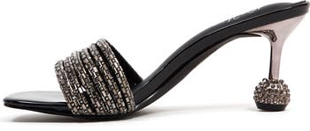 Sassy Crystal Slide Sandal