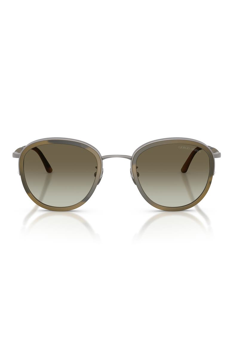 49mm Small Phantos Sunglasses, Main, color, MATTE GUNMETAL / GREEN