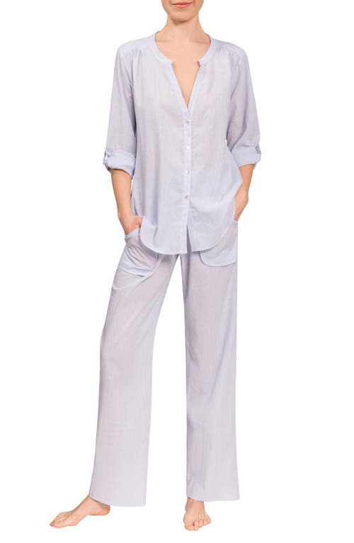 Everyday Ritual Jamie/Simone Pajamas in Blue Whisper 