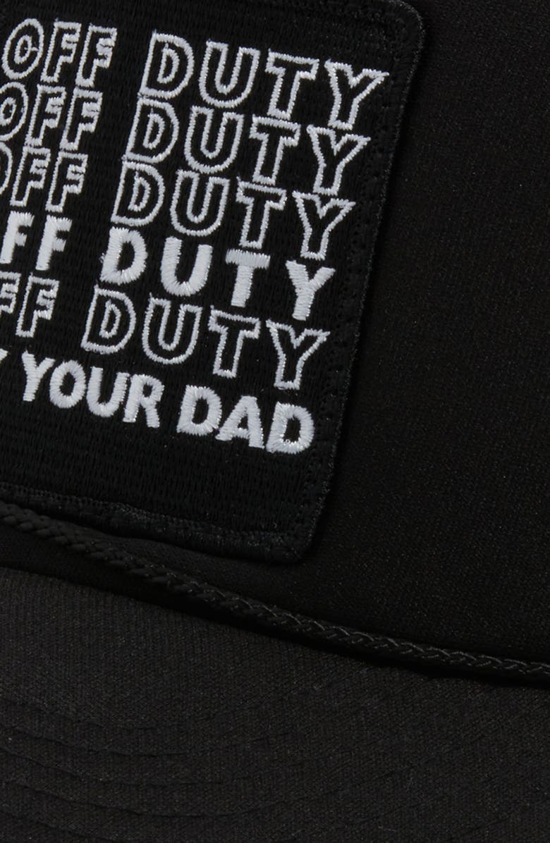 Friday Feelin’ Off Duty Patch Trucker Hat, Alternate, color, 