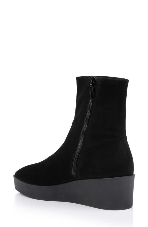 Clergerie Lexa Platform Wedge Bootie In Black