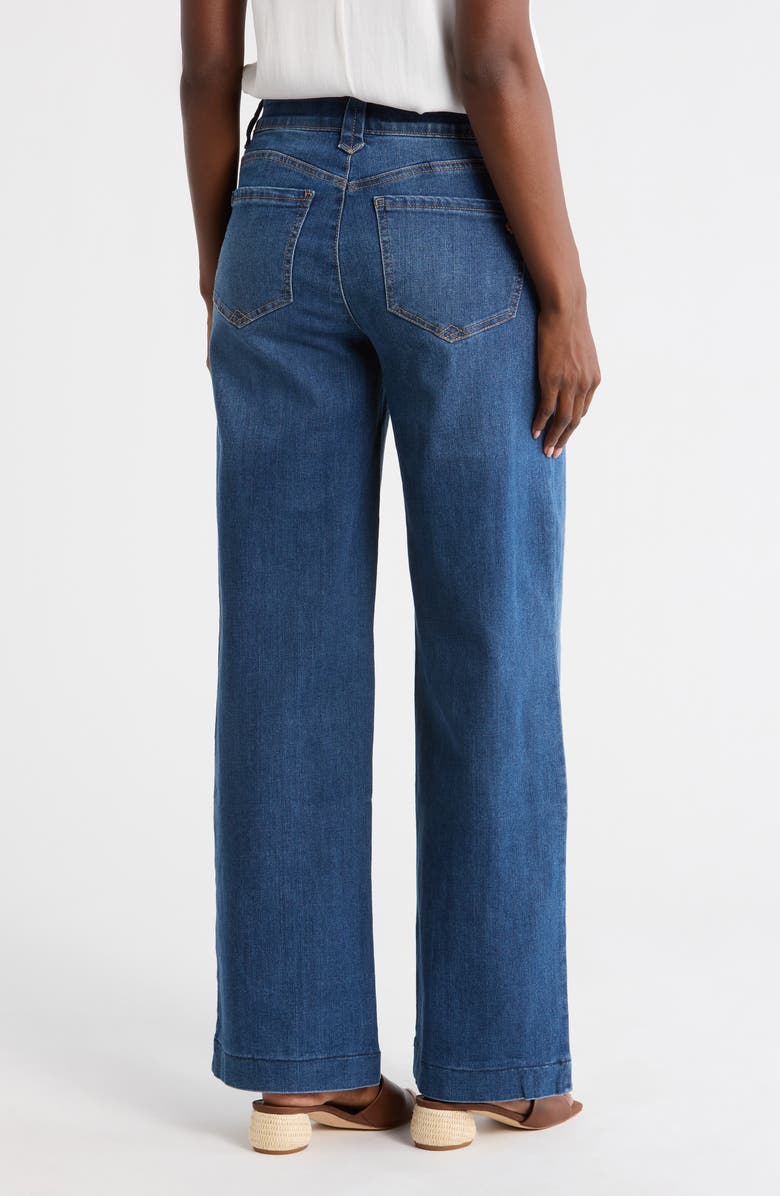 Democracy 'Ab'Solution High Waist Wide Leg Jeans, Alternate, color, Blue