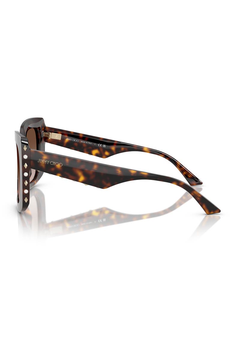 54mm Butterfly Sunglasses, Alternate, color, HAVANA