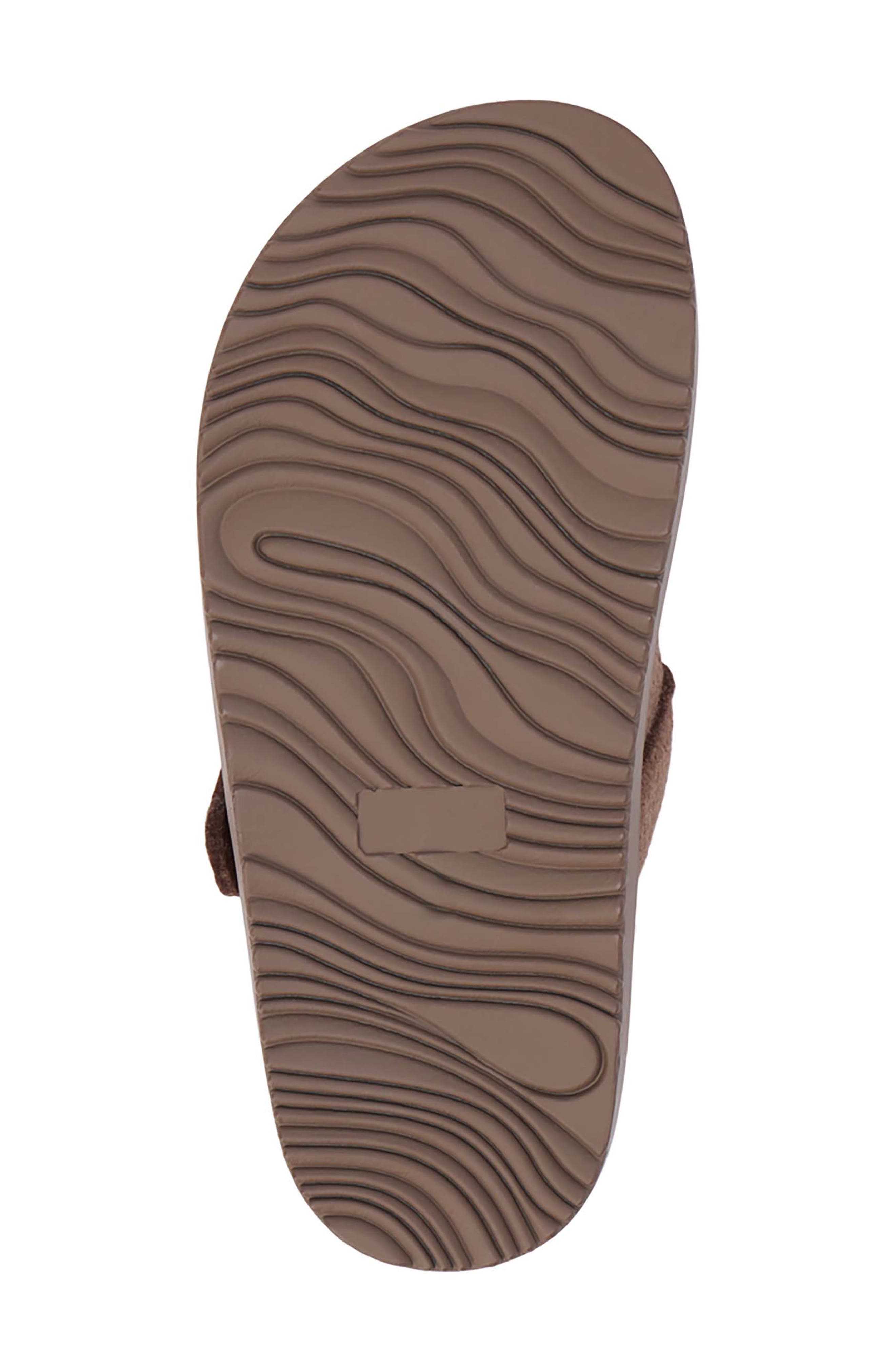 Matisse Portland Faux Fur Clog, Alternate, color, Coffee Textile