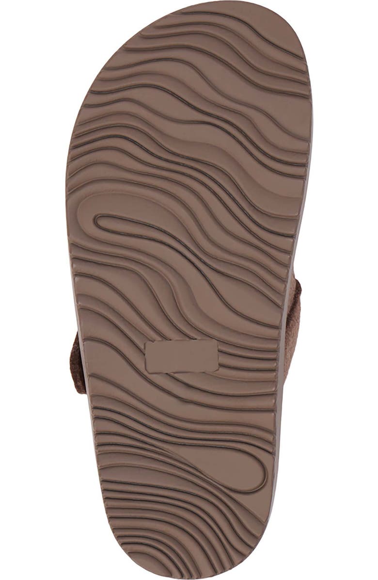 Matisse Portland Faux Fur Clog, Alternate, color, Coffee Textile