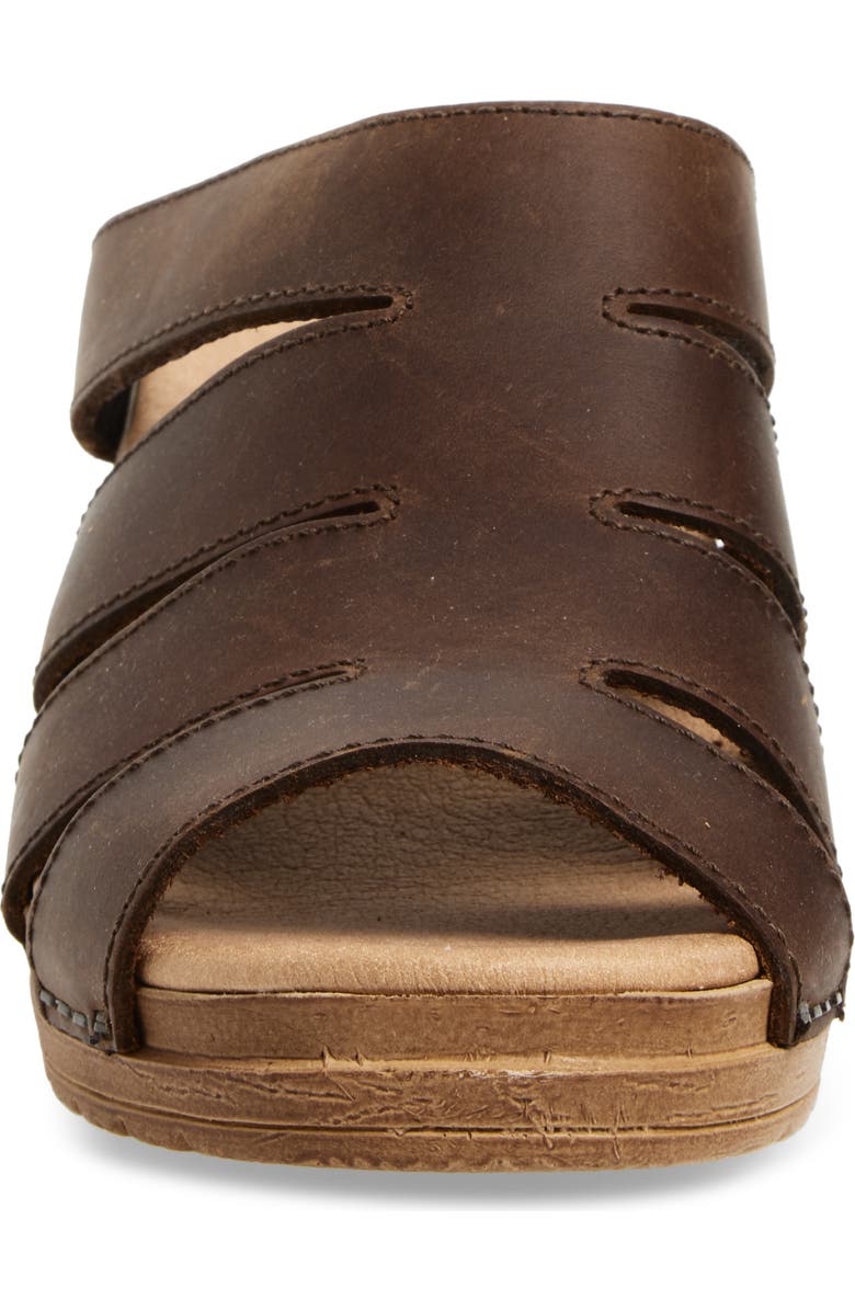 Sanita Monika Platform Slide Sandal, Alternate, color, Antique Brown