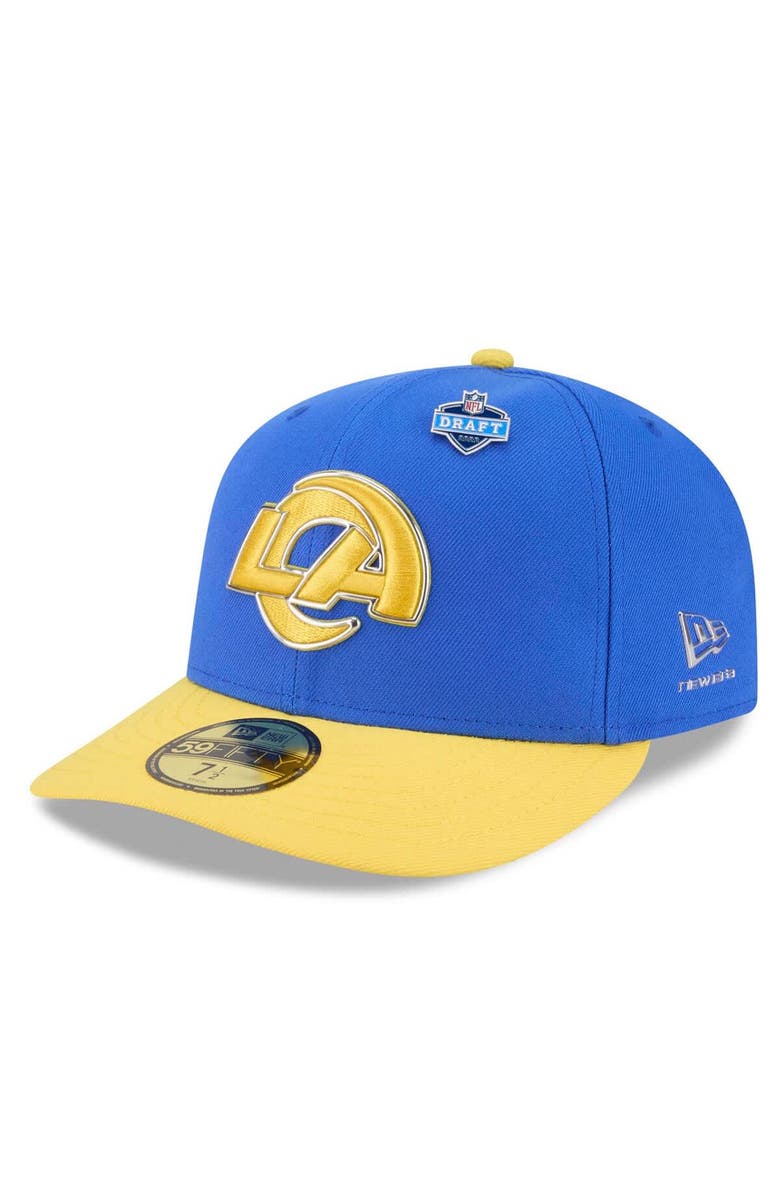 New Era Men's New Era Royal/Gold Los Angeles Rams 2026 NFL Draft 59FIFTY Fitted Hat, Main, color, Royal