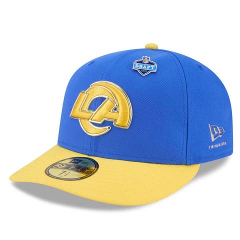 Men's New Era Royal/Gold Los Angeles Rams 2026 NFL Draft 59FIFTY Fitted Hat