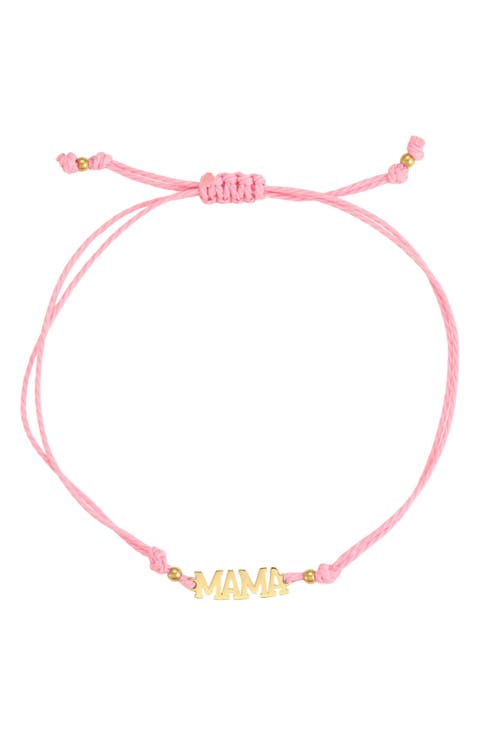Mama Adjustable Cord Bracelet
