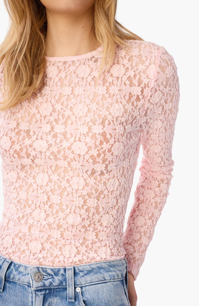 CAMI NYC Meli Lace Long Sleeve Shirt, Alternate, color, Dogwood