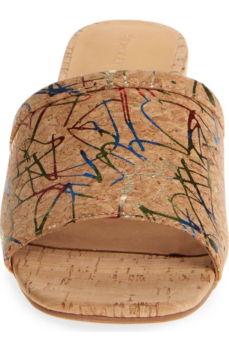 Chocolat Blu Cindy Slide Sandal, Alternate, color, Graffiti Cork