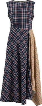 Barbour Dalbury Mix Tartan Midi Dress