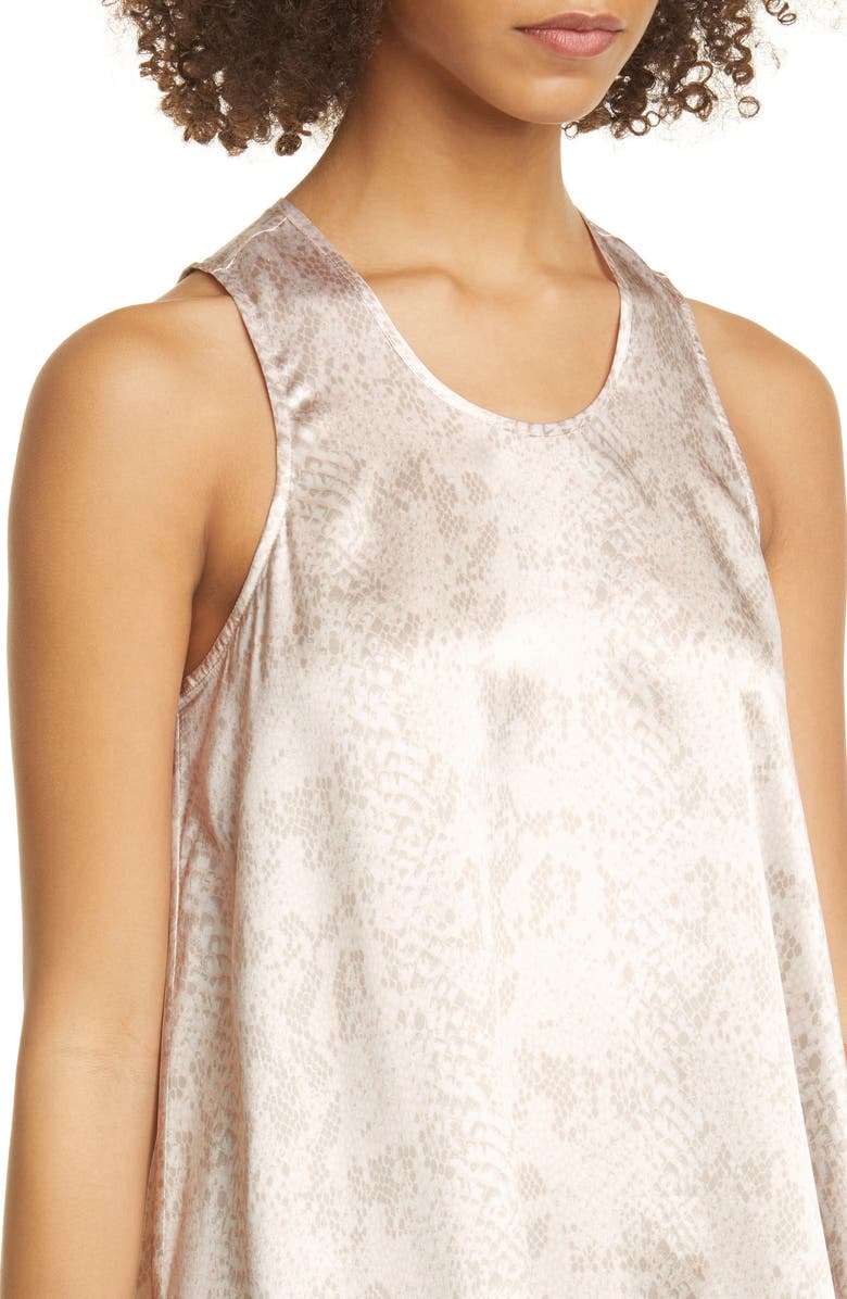 ATM Anthony Thomas Melillo Snake Print Silk Minidress, Alternate, color,