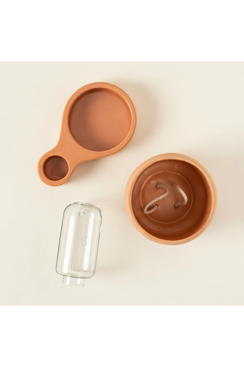 Self-Watering Planter & Propagation Station by Greenfinity, Alternate, color, Light Brown