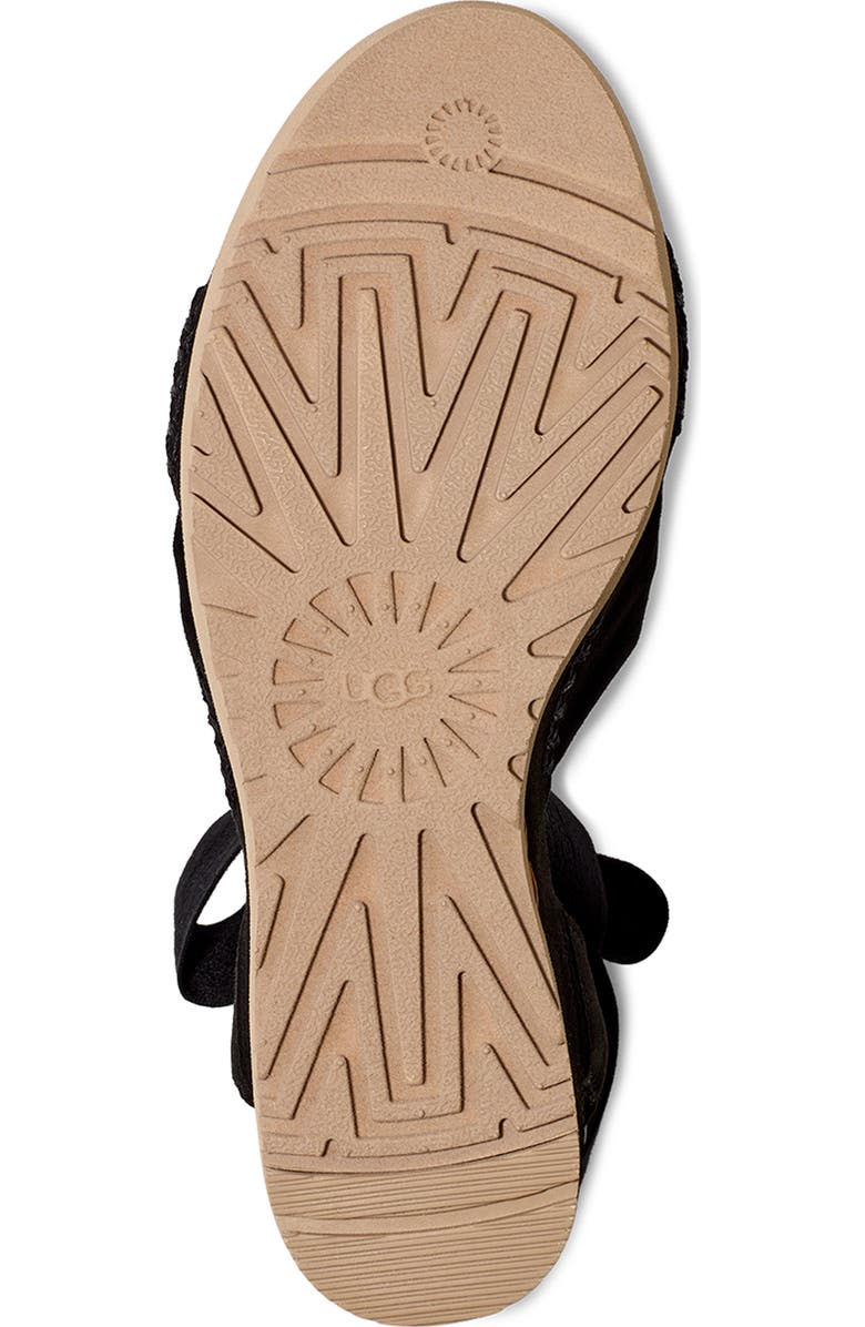 UGG<sup>®</sup> Ileana Ankle Wrap Wedge Sandal, Alternate, color,