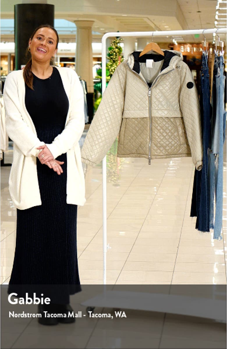 Tea Two-Tone Diamond Quilted Jacket, sales video thumbnail