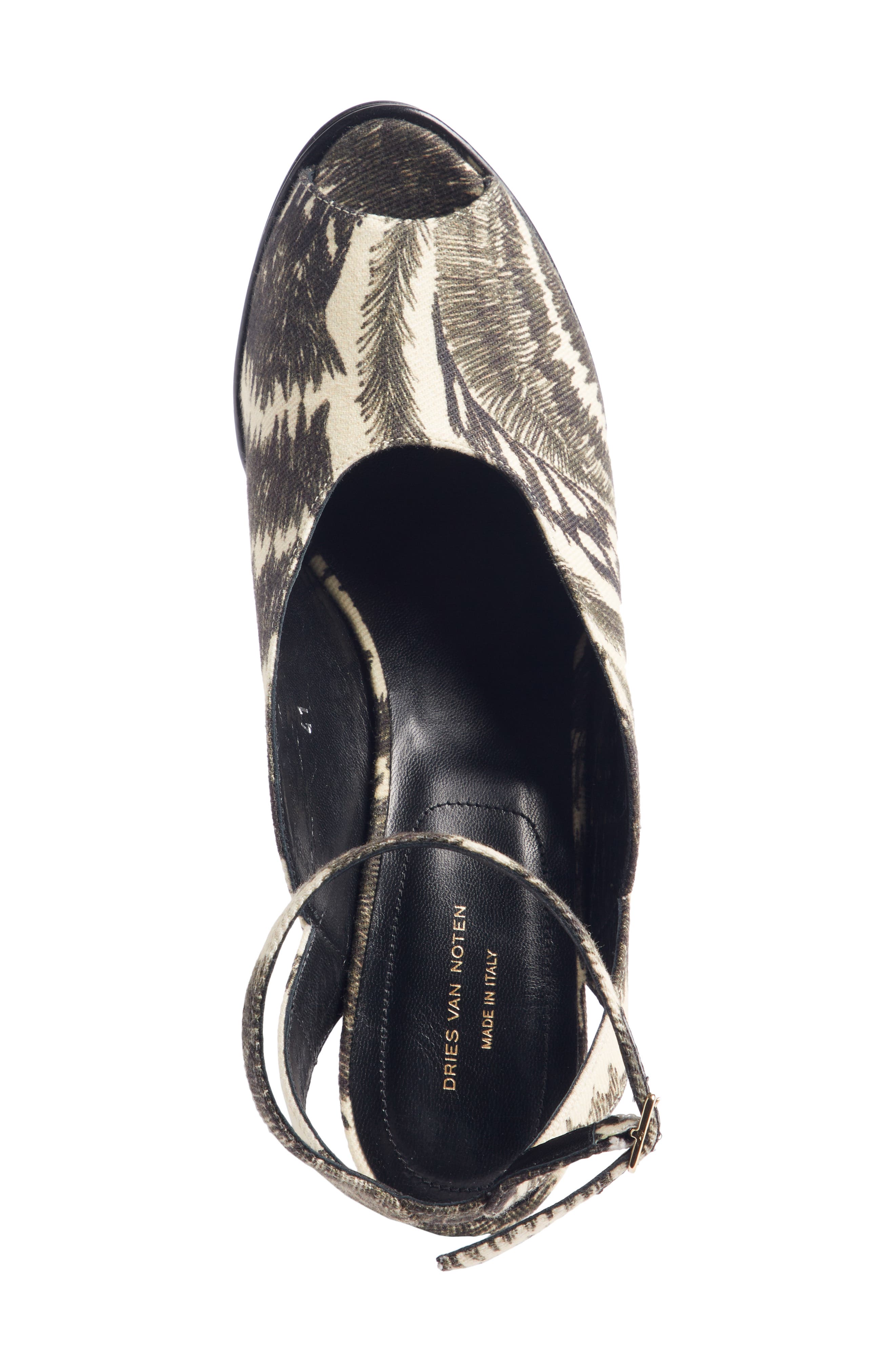 Dries Van Noten Wave Heel Platform Sandal, Alternate, color, 