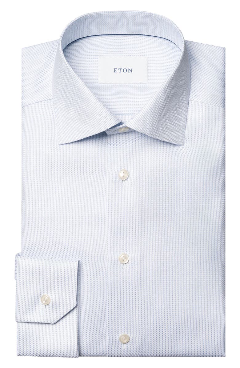 Eton Contemporary Fit Micropattern Cotton Dobby Dress Shirt, Alternate, color, 