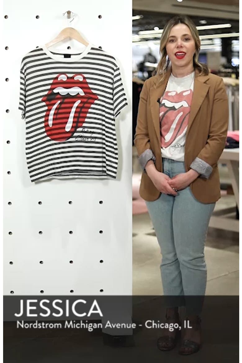 by Daydreamer Rolling Stones Stripe Boyfriend Tee video