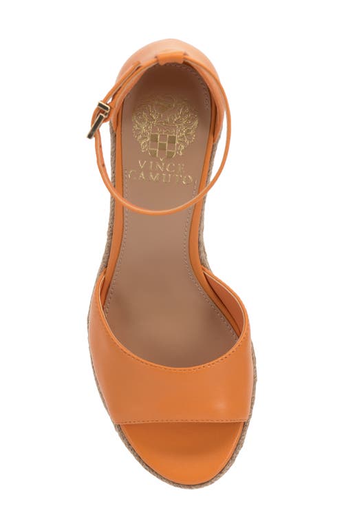 Vince Camuto Felyn Espadrille Wedge Sandal In Mandarino Deluxe