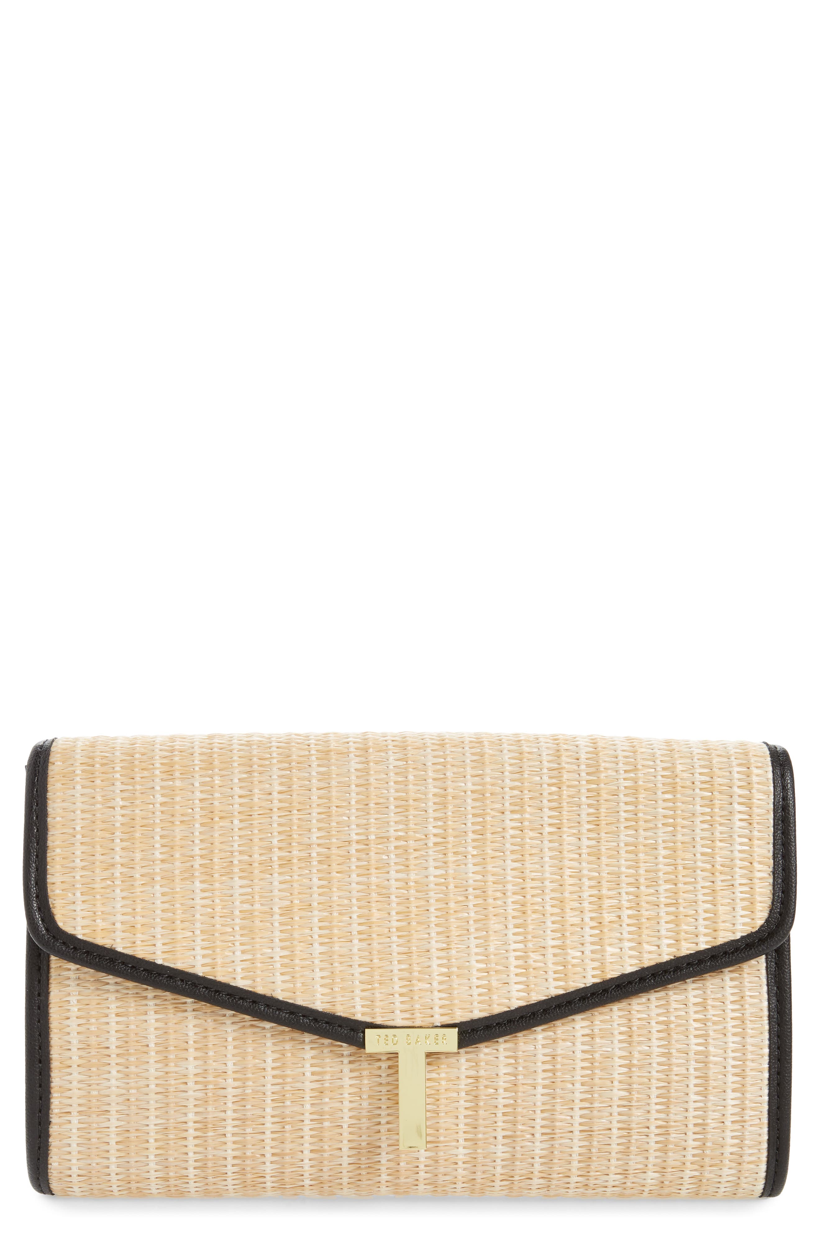 Ted Baker London Arthea Woven Clutch, Main, color, 
