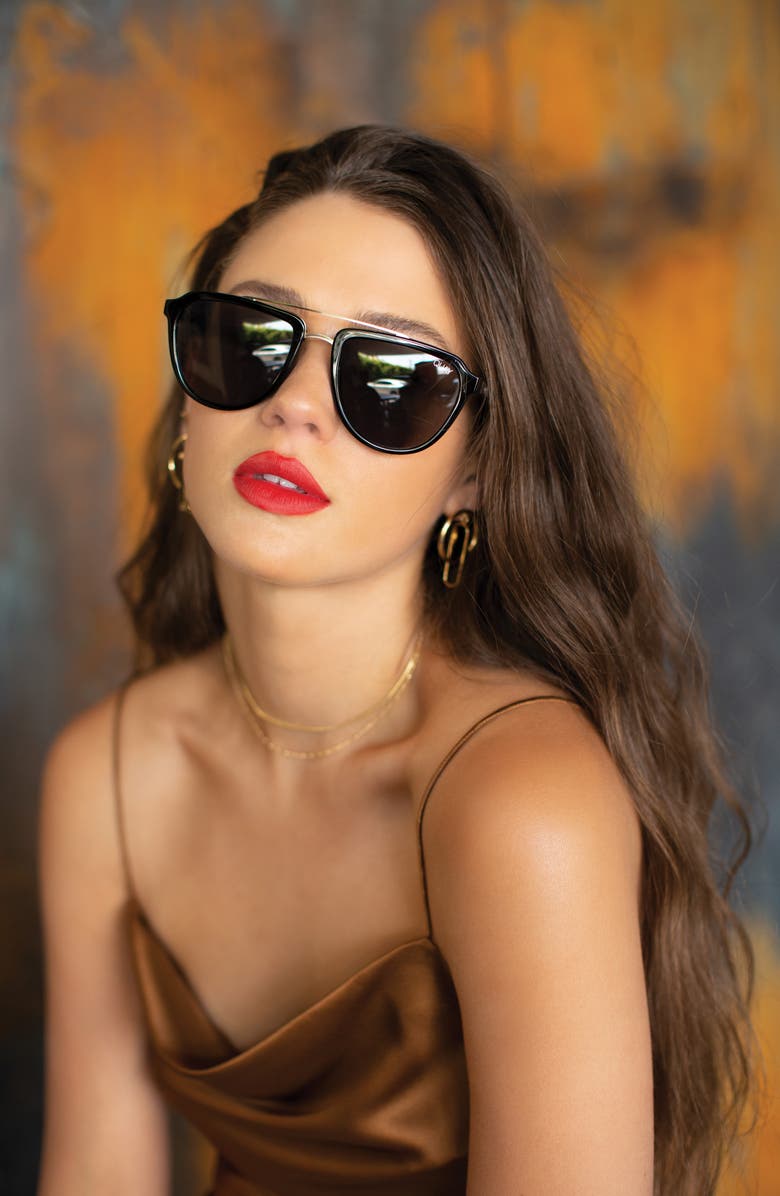 QUAY Australia Mystic 55mm Aviator Sunglasses, Alternate, color, 