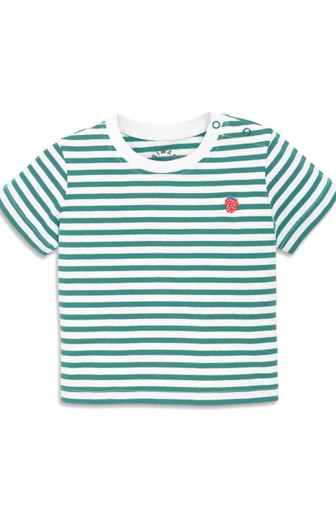 Baby Embroidered Stripe Tee