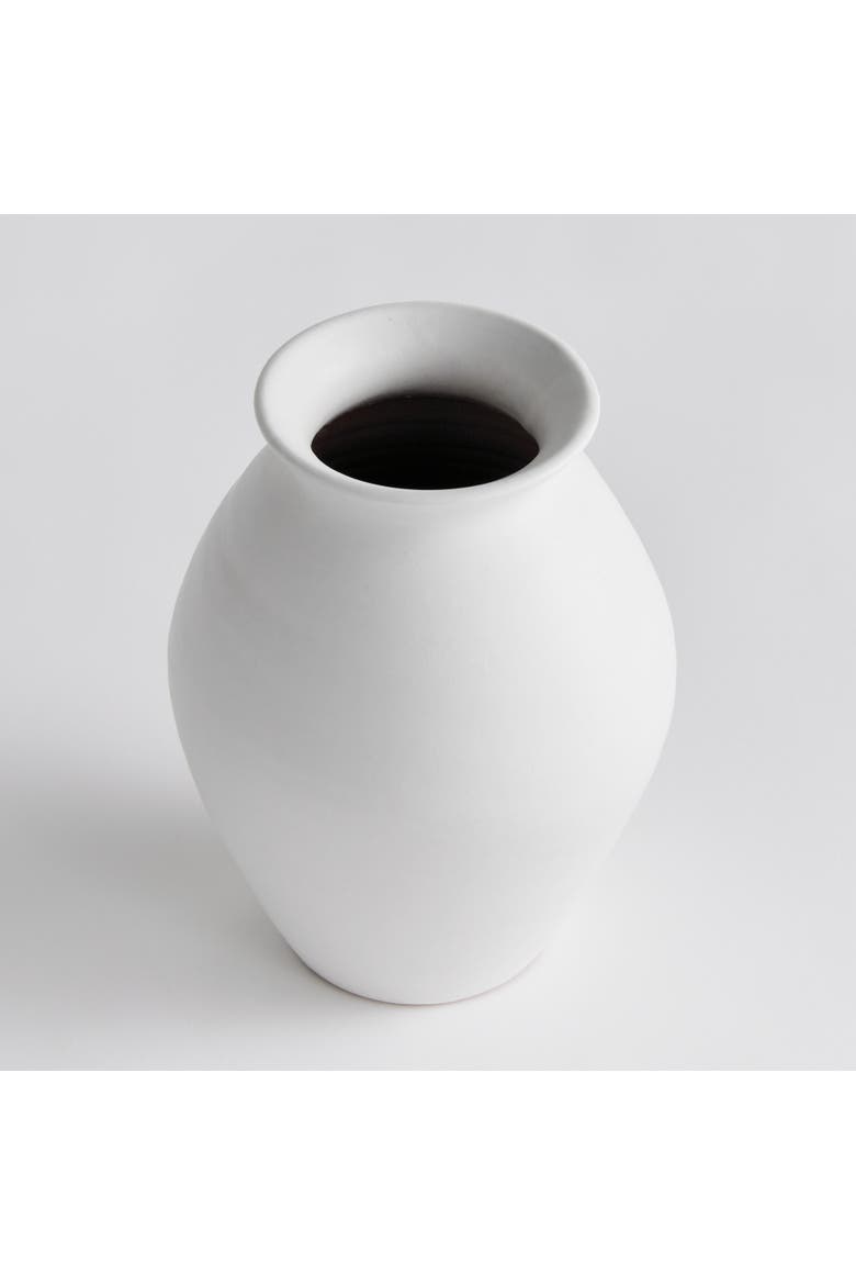 Mirela Vase, Alternate, color, White