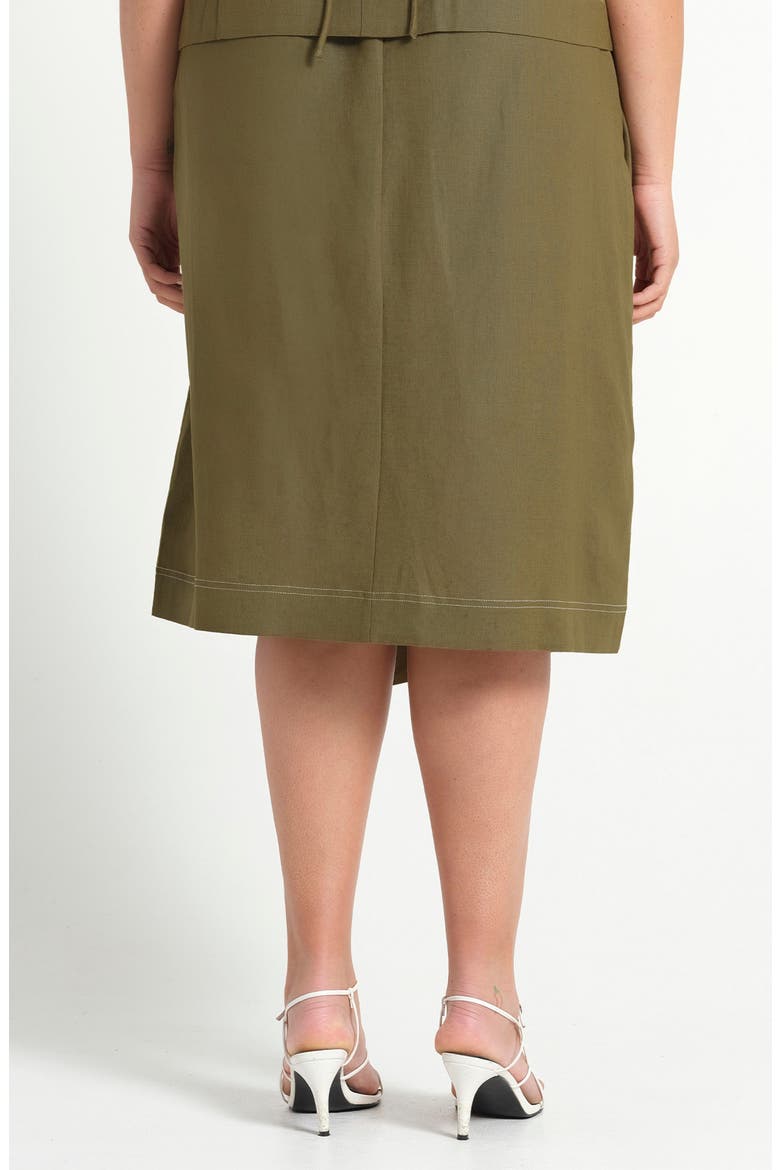 Sonnet Wrap Skirt, Alternate, color, FERN