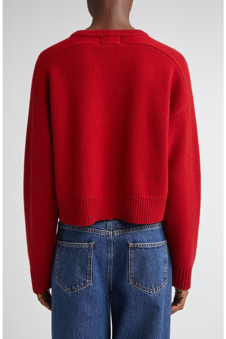 Bruzzi Oversize Wool & Cashmere Sweater, Alternate, color, RED