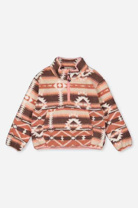 Mid-Season Fleece Half-Zip Kangaroo Pocket Pullover Jacket (Toddler, Little Kid & Big Kid)