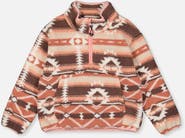 Deux par Deux Mid-Season Fleece Half-Zip Kangaroo Pocket Pullover Jacket