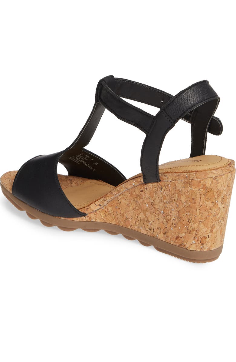 Hush Puppies<sup>®</sup> Pekingese Wedge Sandal, Alternate, color,