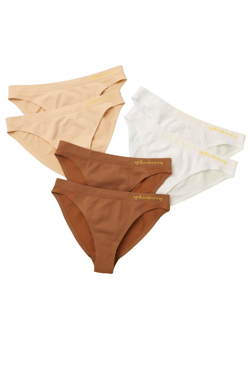 Yellowberry 6pk Scout Seamless Underwear In Multicolored