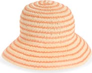 NORDSTROM RACK Stripe Straw Bucket Hat