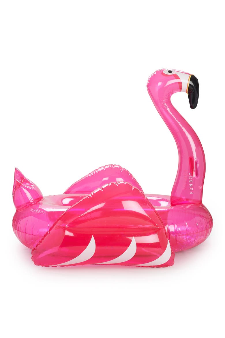 Glitter Flamingo Pool Float, Alternate, color, PINK