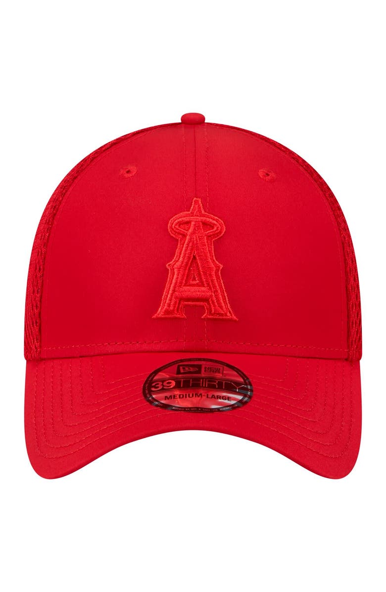 New Era Men's New Era Red Los Angeles Angels Team Tone 39THIRTY Flex Hat, Alternate, color, Red
