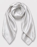 SILKSILKY Pure Silk Classic Elegant Square Scarf