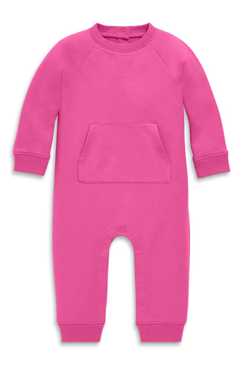 French Terry Sweatshirt Romper, Main, color, TULIP