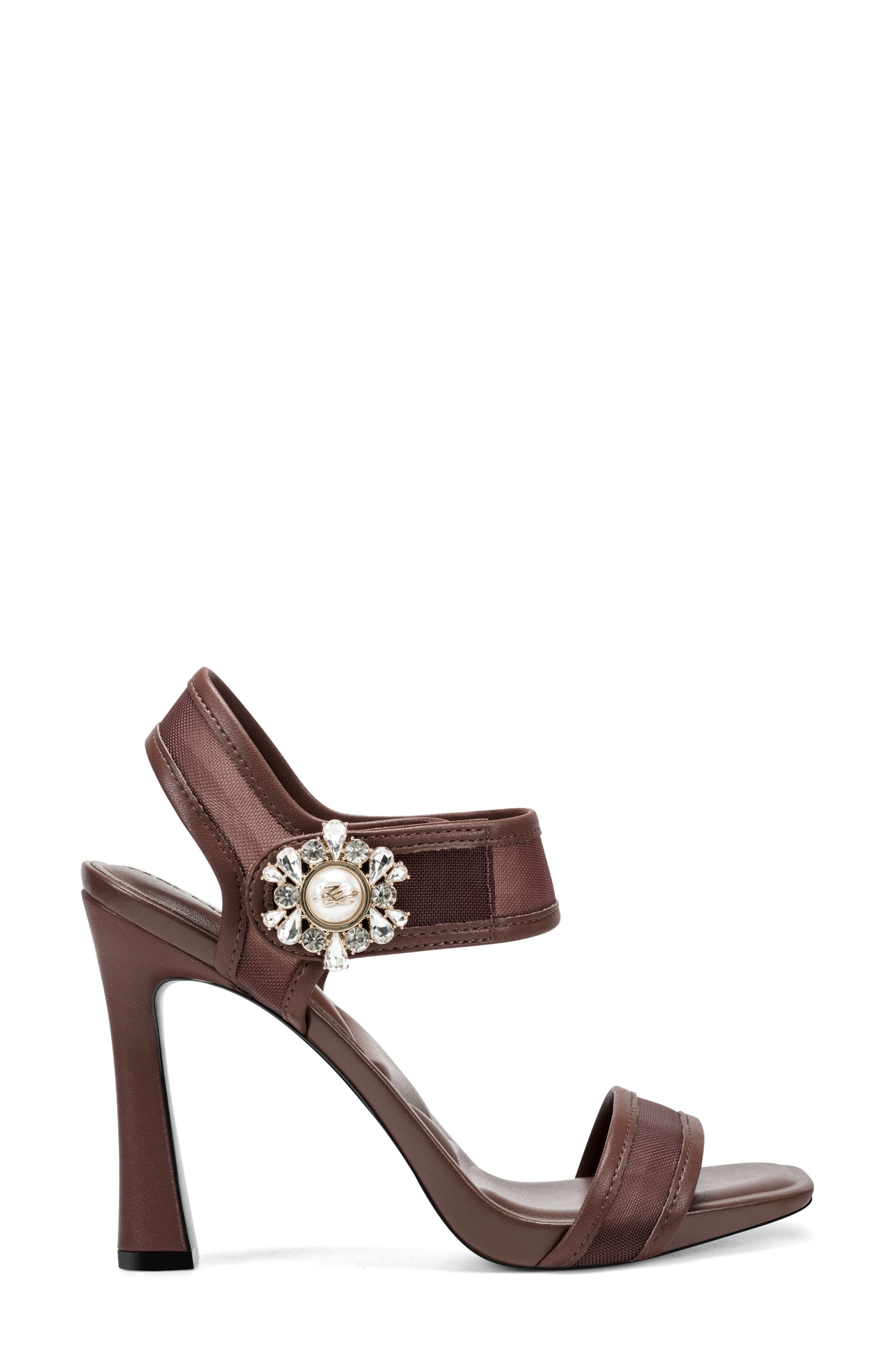 Celida Mesh Ankle Strap Sandal, Alternate, color, COGNAC