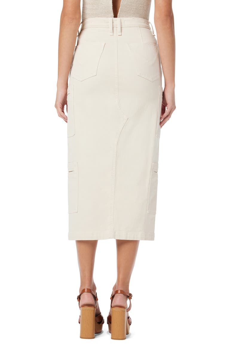 Welt Cargo Pocket Midi Skirt, Alternate, color, BLEACHED SAND