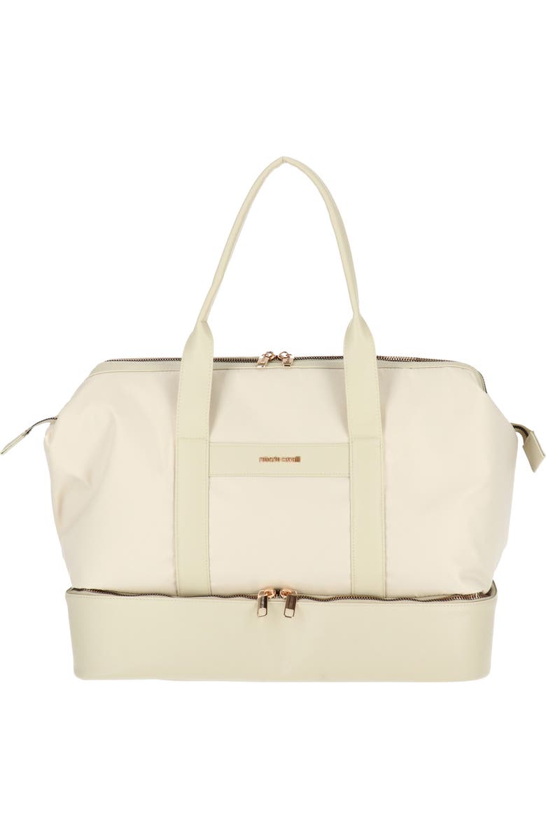 Roberto Cavalli Travel Drop Bottom Nylon Duffle Bag, Main, color,