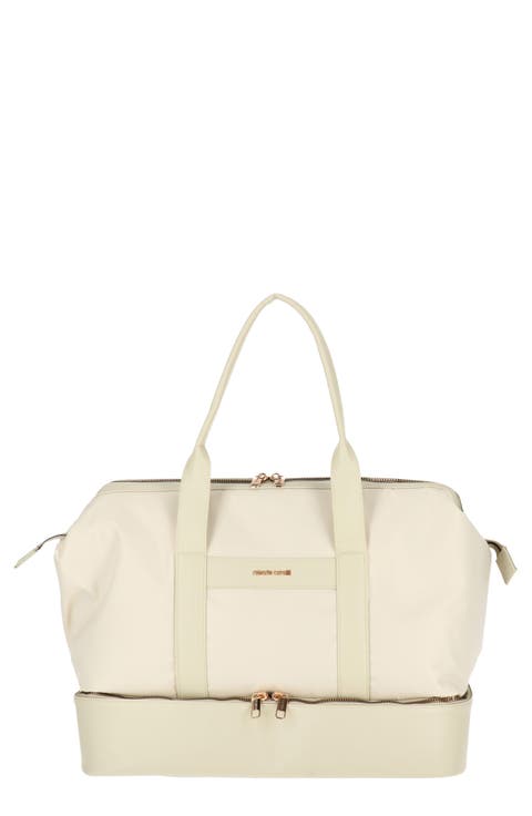 Travel Drop Bottom Nylon Duffle Bag