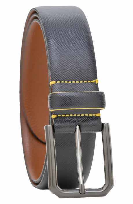 MADE IN ITALY Saffiano Leather Belt