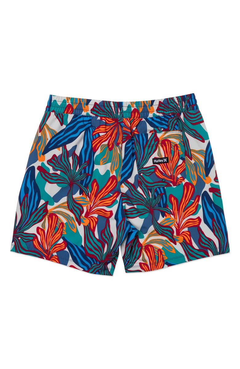 Hurley Cannonball Volley Swim Trunks, Alternate, color, Bone 2