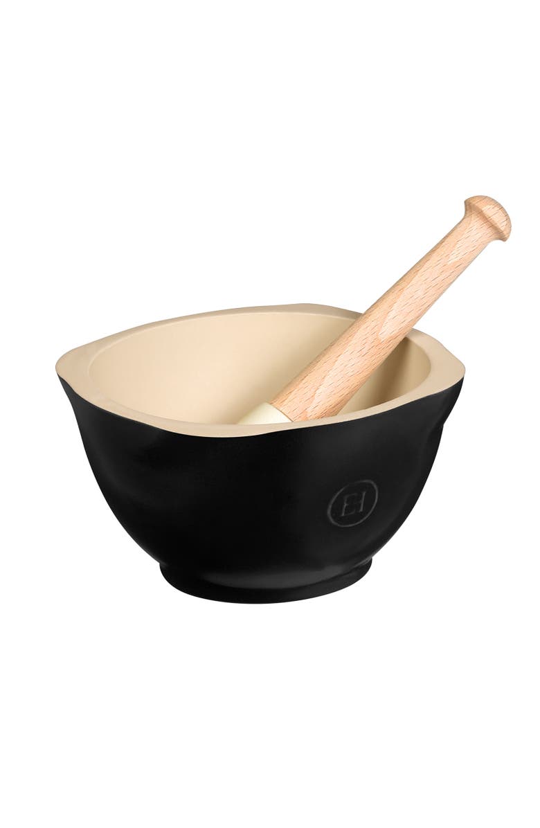 Emile Henry Made In France Mortar and Pestle, Main, color, Truffle