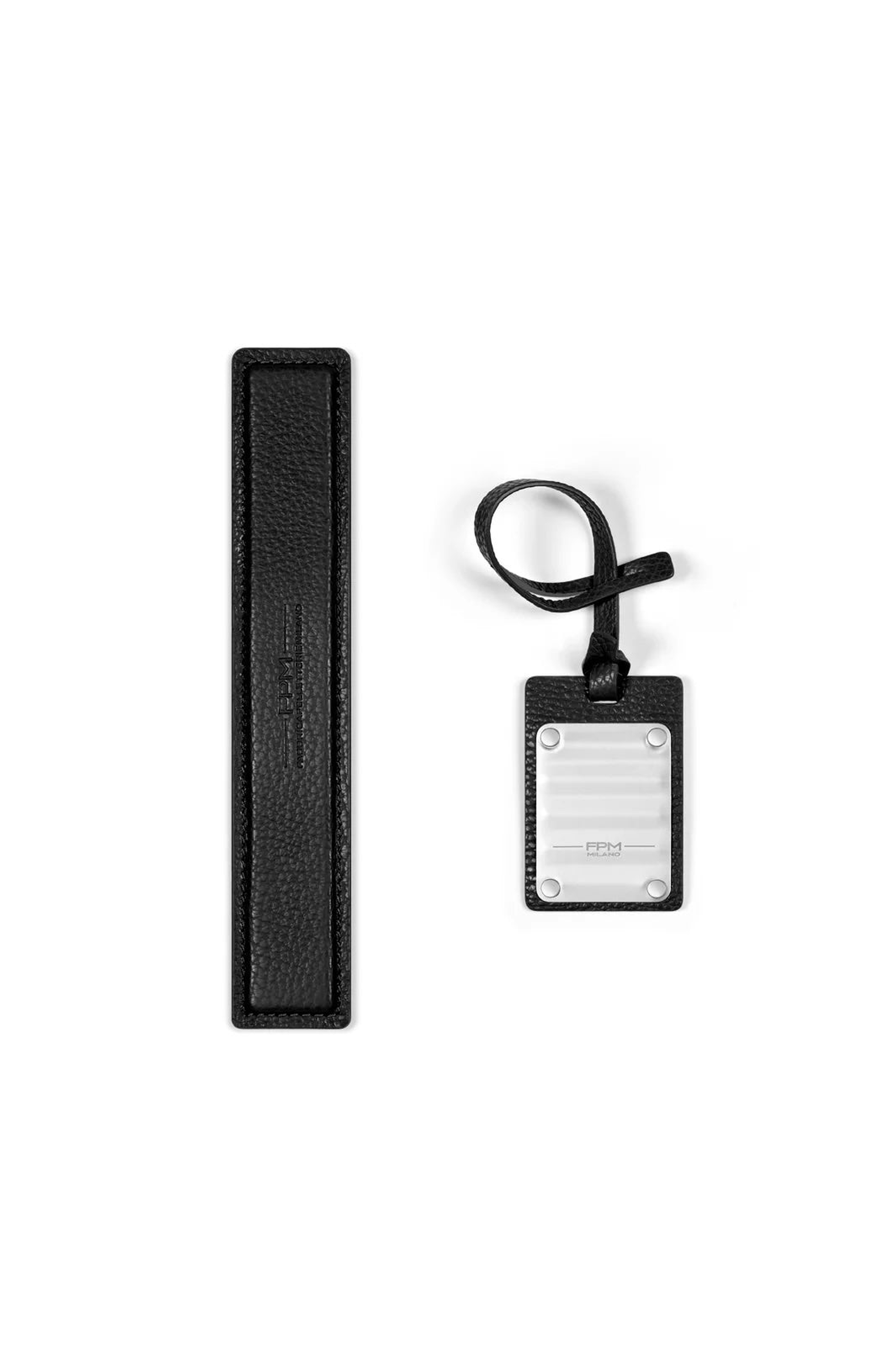 FPM - Fabbrica Pelletterie Milano - US Luggage Accent Tag, Alternate, color, Black