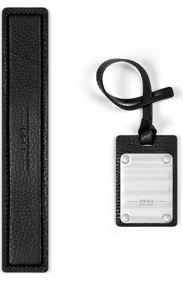 FPM - Fabbrica Pelletterie Milano - US Luggage Accent Tag, Alternate, color, Black