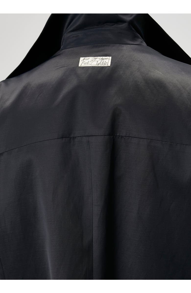 PCFG Linen & Cotton Blend Shiny Woven Men Blazer Jacket, Alternate, color, Black