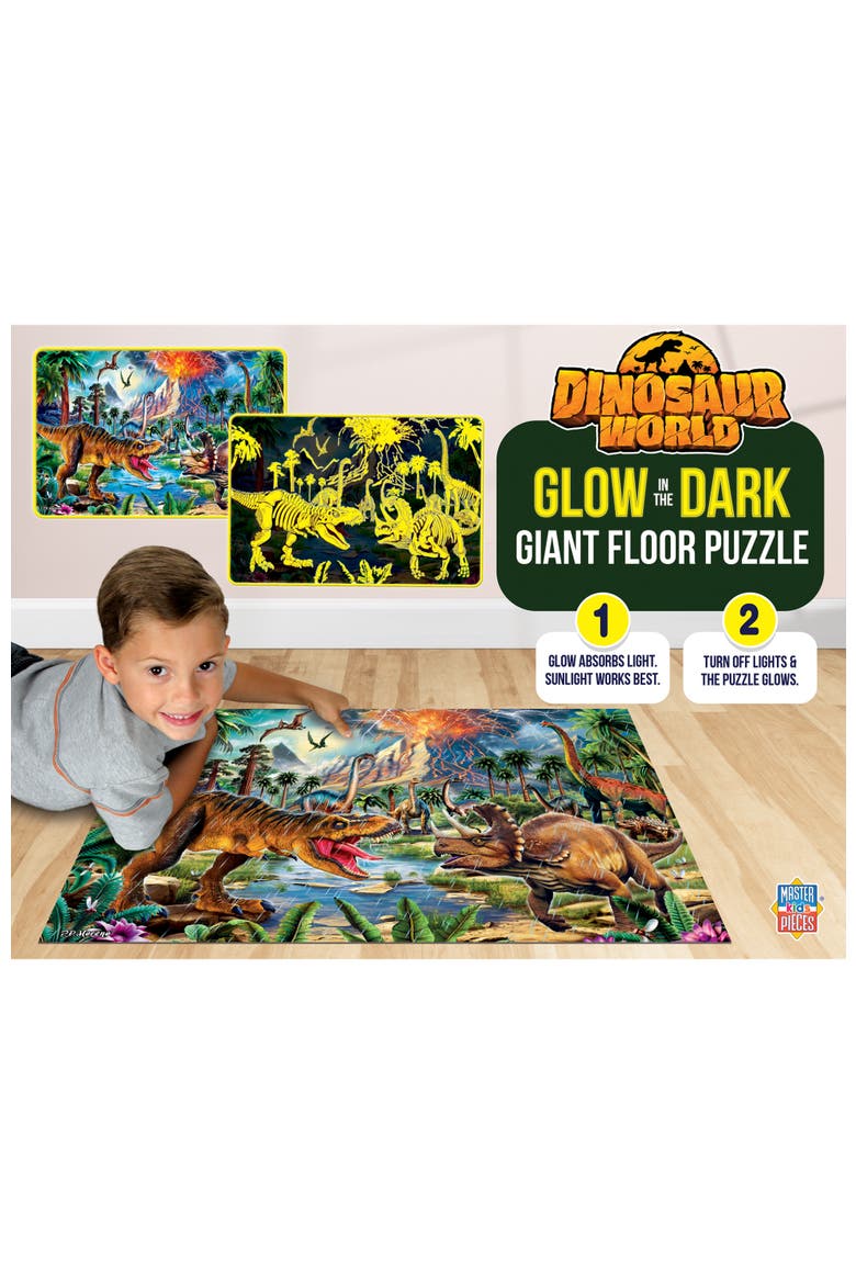 Glow in the Dark Dinosaur 48pc Puzzle, Alternate, color, Multicolor